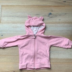 Hanna Andersson baby 18-24 mo hooded sweatshirt with ears